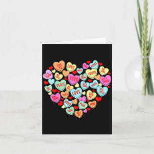 Valentinstag-Herz-Konversationsbonbon-Süßherz Karte