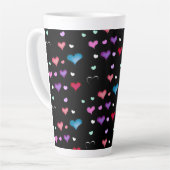 Valentinstag Herz Latte Tasse (Linke Ecke)