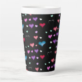 Valentinstag Herz Latte Tasse (Vorderseite)