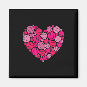 Valentinstag Herz Liebe Baseball Männer Frauen Jun Magnet