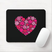 Valentinstag Herz Liebe Baseball Männer Frauen Jun Mousepad (Mit Mouse)