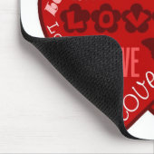 Valentinstag Herz & Liebe Mousepad (2) (Ecke)