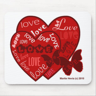 Valentinstag Herz & Liebe Mousepad (2)