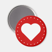 Valentinstag Herz Magnet (Vorderseite/Rückseite)