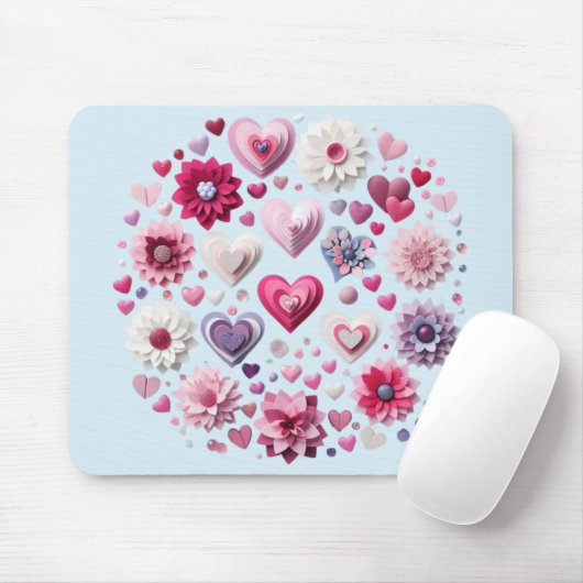 Valentinstag-Herz Mousepad (Mit Mouse)