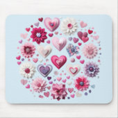 Valentinstag-Herz Mousepad (Vorne)
