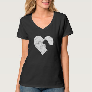 Valentinstag Herz Niedliche Dackel Hund Lover Hund T-Shirt