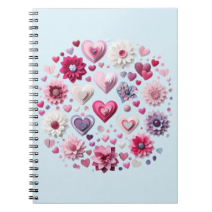 Valentinstag-Herz Notizblock