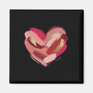 Valentinstag Herz Pinselstrich Magnet