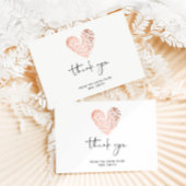 Valentinstag Herz Rose Gold Danke Karte