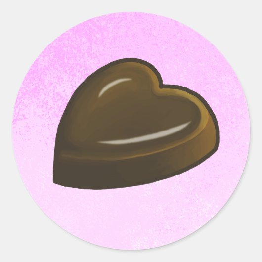 Valentinstag Herz Runder Aufkleber (Vorderseite)