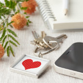 Valentinstag Herz Schlüsselanhänger (Seite)