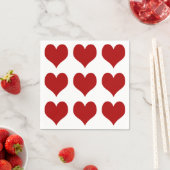 Valentinstag Herz Serviette (Beispiel)