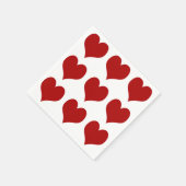 Valentinstag Herz Serviette (Ecke)