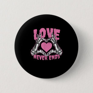 Valentinstag Herz Skeleton Hände Herz Button