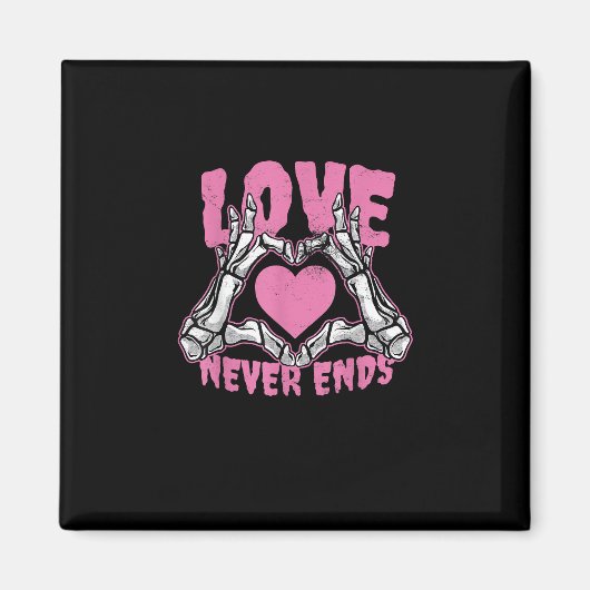 Valentinstag Herz Skeleton Hände Herz Magnet (Vorne)