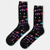 Valentinstag-Herz Socken (Linkes Detail)