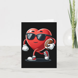 Valentinstag Herz spielt Fußball Jungen Mädchen Karte