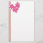 Valentinstag Herz-Stationerie Briefpapier (Vorderseite)