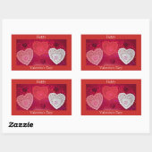 Valentinstag Herz Sticker (Blatt)