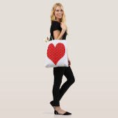 Valentinstag Herz Tasche (Am Model)