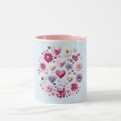 Valentinstag-Herz Tasse (Zentrum)