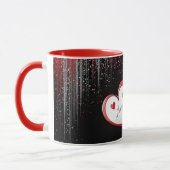 Valentinstag-Herz-Tasse für benutzerdefinierte Nam Tasse (Links)