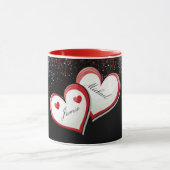 Valentinstag-Herz-Tasse für benutzerdefinierte Nam Tasse (Zentrum)