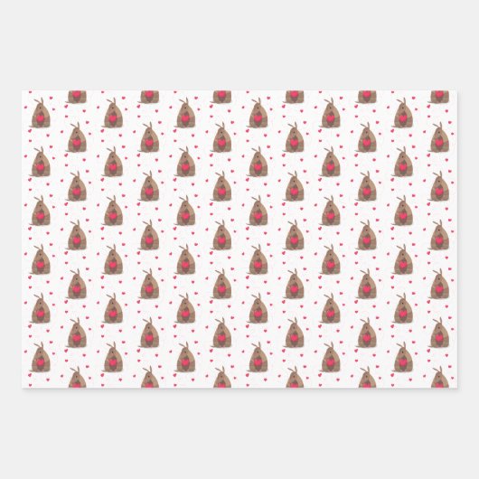 Valentinstag Herz Texas Armadillo Geschenkpapier Set (Vorderseite)