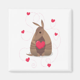 Valentinstag Herz Texas Armadillo Magnet
