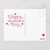 Valentinstag Herz Texas Armadillo Postkarte (Rückseite)