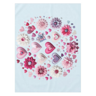 Valentinstag-Herz Tischdecke