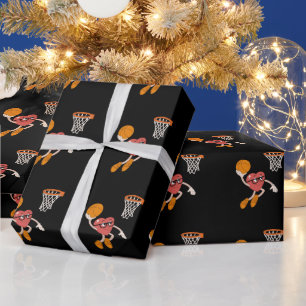 Valentinstag Herz Tunking Süß Basketball Geschenkpapier