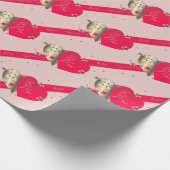 Valentinstag Herz-Umschlagpapier Geschenkpapier (Ecke)