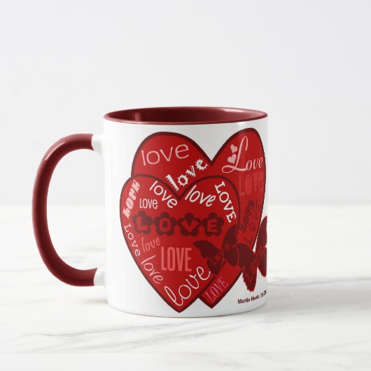 Valentinstag Herz und Liebe Tasse (2) (Links)