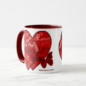 Valentinstag Herz und Liebe Tasse (2) (Vorderseite Links)