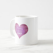 Valentinstag-Herz- und Liebestassendesign Kaffeetasse (Vorderseite Links)