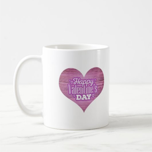 Valentinstag-Herz- und Liebestassendesign Kaffeetasse (Links)