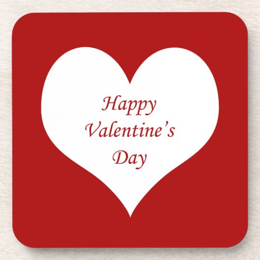 Valentinstag Herz Untersetzer (Vorderseite)