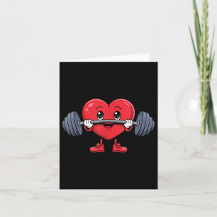 Valentinstag Herz Weightlift Funny Deadlift Karte