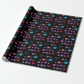 Valentinstag Herz Wrapping Paper Geschenkpapier (Ungerollt)