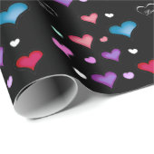 Valentinstag Herz Wrapping Paper Geschenkpapier (Rolleneckpunkt)