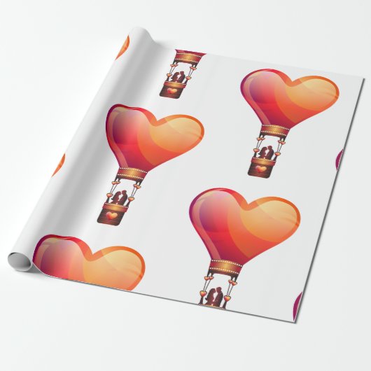 Valentinstag, Herz-Wrapping Paper Geschenkpapier (Ungerollt)