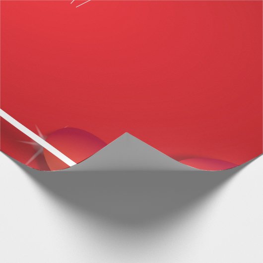 Valentinstag, Herz-Wrapping Paper Geschenkpapier (Ecke)