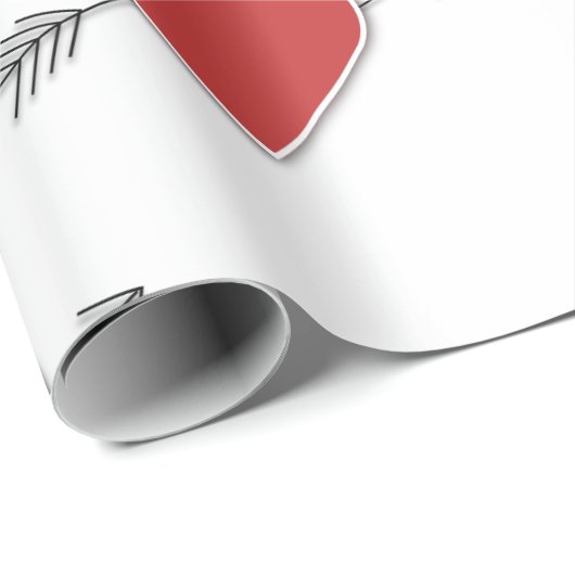 Valentinstag, Herz-Wrapping Paper Geschenkpapier (Rolleneckpunkt)