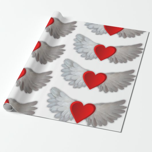 Valentinstag, Herz-Wrapping Paper Geschenkpapier (Ungerollt)