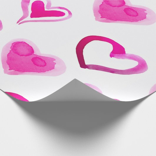 Valentinstag, Herz-Wrapping Paper Geschenkpapier (Ecke)