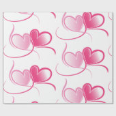 Valentinstag, Herz-Wrapping Paper Geschenkpapier (Flach)