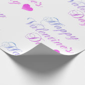 Valentinstag, Herz-Wrapping Paper Geschenkpapier (Ecke)
