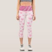 Valentinstag Herz zu Herz Capri Leggings (Vorderseite)